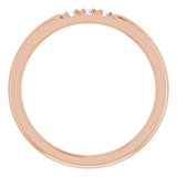 14K Rose .08 CTW Natural Diamond Anniversary Band