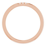 14K Rose .03 CTW Natural Diamond Anniversary Band