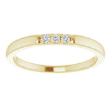 14K Yellow .05 CTW Natural Diamond Anniversary Band
