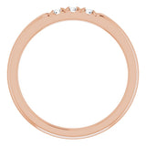 14K Rose 1/6 CTW Natural Diamond Anniversary Band