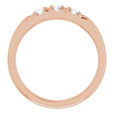 14K Rose 1/2 CTW Natural Diamond Anniversary Band