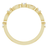 14K Yellow 1/3 CTW Lab-Grown Diamond Anniversary Band