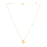 14K Gold Clover Necklace