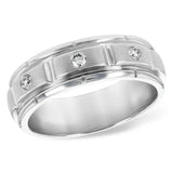 14KT Gold Mens Diamond Wedding Ring