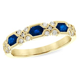 14KT Gold Ladies Sapphire Wedding Ring
