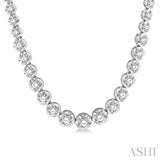 2 Ctw Round Cut Diamond Illusion Necklace in 14K White Gold