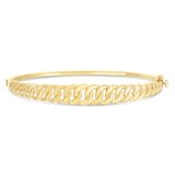 14K Curb Chain Bangle