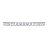 Round Diamond Euro Shank Wedding Band In 14K White Gold