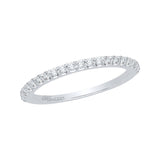 Diamond Half-Eternity Wedding Band in 14K White Gold 