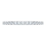 Diamond Half-Eternity Wedding Band In 14K White Gold
