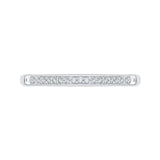 Round Diamond Wedding Band in 14K White Gold