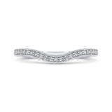 Round Diamond Wedding Band in 14K White Gold