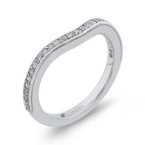 Round Diamond Wedding Band in 14K White Gold