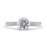 Round Diamond Engagement Ring in 14K White Gold (Semi-Mount)