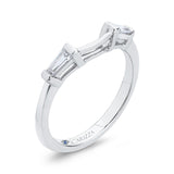 Baguette Cut Diamond Wedding Band in 14K White Gold