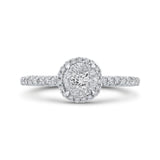 10K White Gold 5/8 Ct Diamond Fashion Ring in 14K White Gold