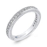 Round Diamond Wedding Band in 14K White Gold