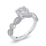 Diamond Engagement Ring in 14K White Gold