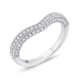 Round Half-Eternity Diamond Wedding Band in 14K White Gold