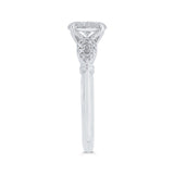 Round Diamond Engagement Ring in 14K White Gold