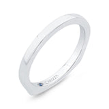 Plain Wedding Band in 14K White Gold