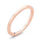 Plain Wedding Band in 14K Rose Gold