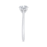 Solitaire Engagement Ring in 14K White Gold (Semi-Mount)