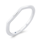 Plain Wedding Band in 14K White Gold