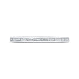 Baguette Cut Diamond Wedding Band in 14K White Gold