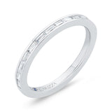 Baguette Cut Diamond Wedding Band in 14K White Gold