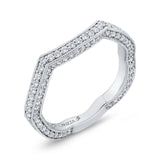 Round Diamond Wedding Band in 14K White Gold