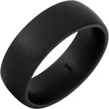 Black Diamond Ceramic™ Dome Ring With Military Sandblast Finish