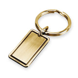 Brass Ox Rectangle Key Ring