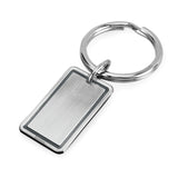 Silver Ox Rectangle Key Ring