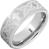 Serinium® Christian Cross and Knot Ring