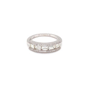 Natural Diamond Emerald Cut Engagement Ring