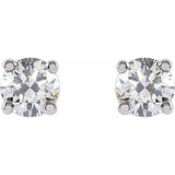 14K White Gold 1/3 CTW Lab-Grown White Diamond Earrings
