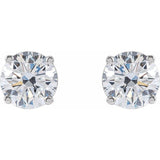 14K White Gold 1 1/2 CTW Lab-Grown White Diamond Earrings