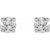14K White 1/5 CTW Lab-Grown Diamond Stud Earrings