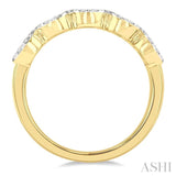 3/4 Ctw 5-Stone Lovebright Round Cut Diamond Ring in 14K Yellow & White Gold