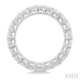 3 Ctw Eternity Round Cut Diamond Wedding Band in 14K White Gold