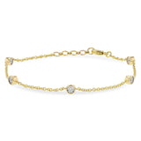 14KT Gold Diamond Bracelet