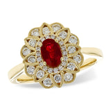 14KT Gold Ladies Ruby Fashion Ring
