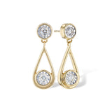 14KT Gold Diamond Earrings