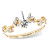 14KT Gold Diamond Semi-Mount Engagement Ring