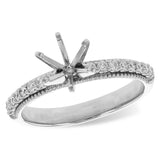 14KT Gold Diamond Semi-Mount Engagement Ring