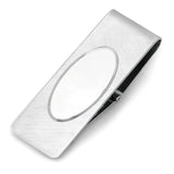Rhodium Finish French Fold Two Tone Money Clip