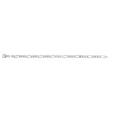 Rhodium Finished Sterling Silver 5mm Figaro Bracelet - 8.5