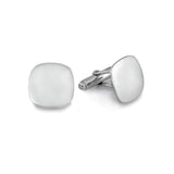 Sterling Silver Cushion Shape Cufflinks