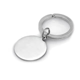 Sterling Silver Polished Round 1 Key Ring